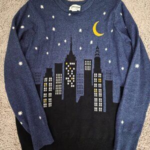 Joaine New York Skyline knitted sweater Size S